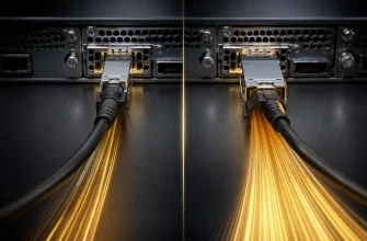 Two server network connections comparing 10GbE and 25GbE capacity