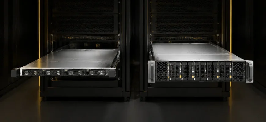 1U and 2U enterprise rack servers compared side by side